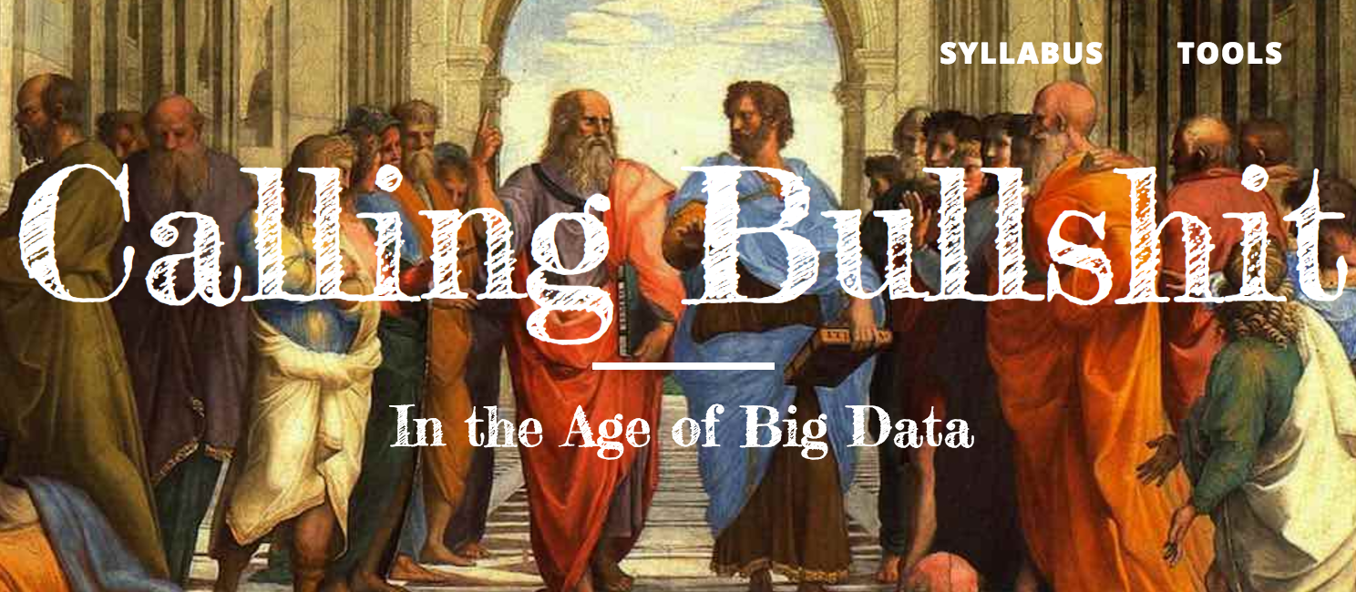 Now available! Calling Bullshit: The Art of Skepticism in a Data-Driven World, by  Carl Bergstrom and Jevin West. Available here. The world is awash i